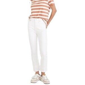 Madewell The Curvy Perfect Vintage Straight Leg Ankle Jeans High Rise Stretch